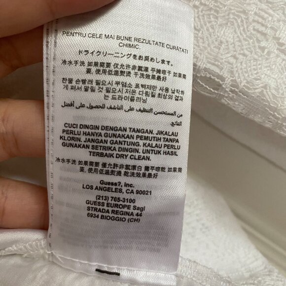 Guess True White Lace Blazer Size XSmall - Picture 8 of 10